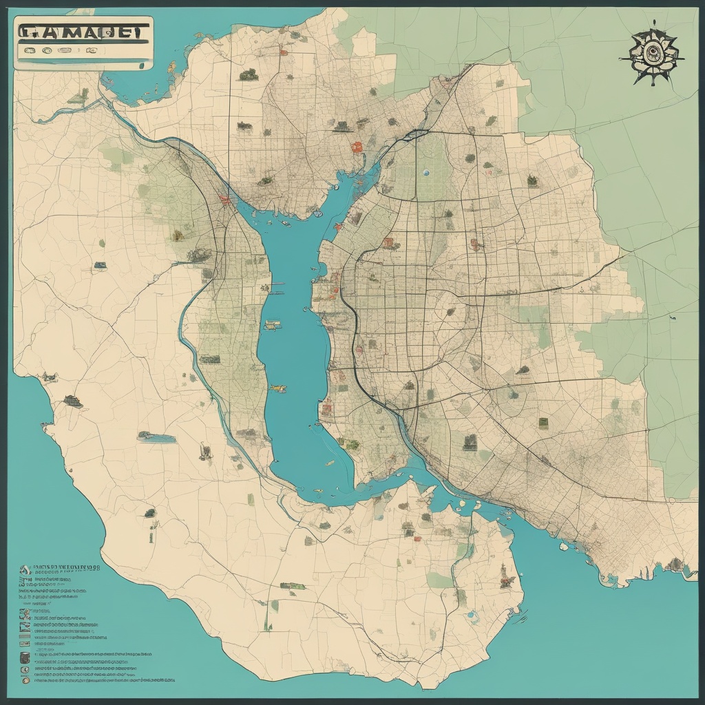 Interactive program map resembling GTA 5 game map